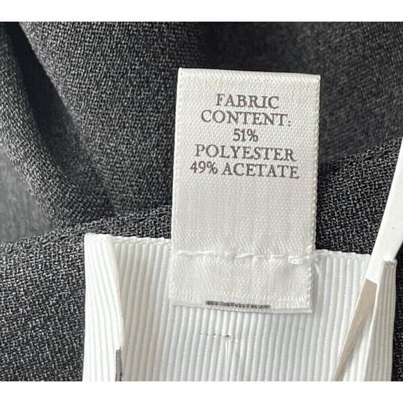 Kate Hill Womans Flat Front Wide Leg Dress Pants 10 ClassicCore NormCore Gray - Picture 6 of 12